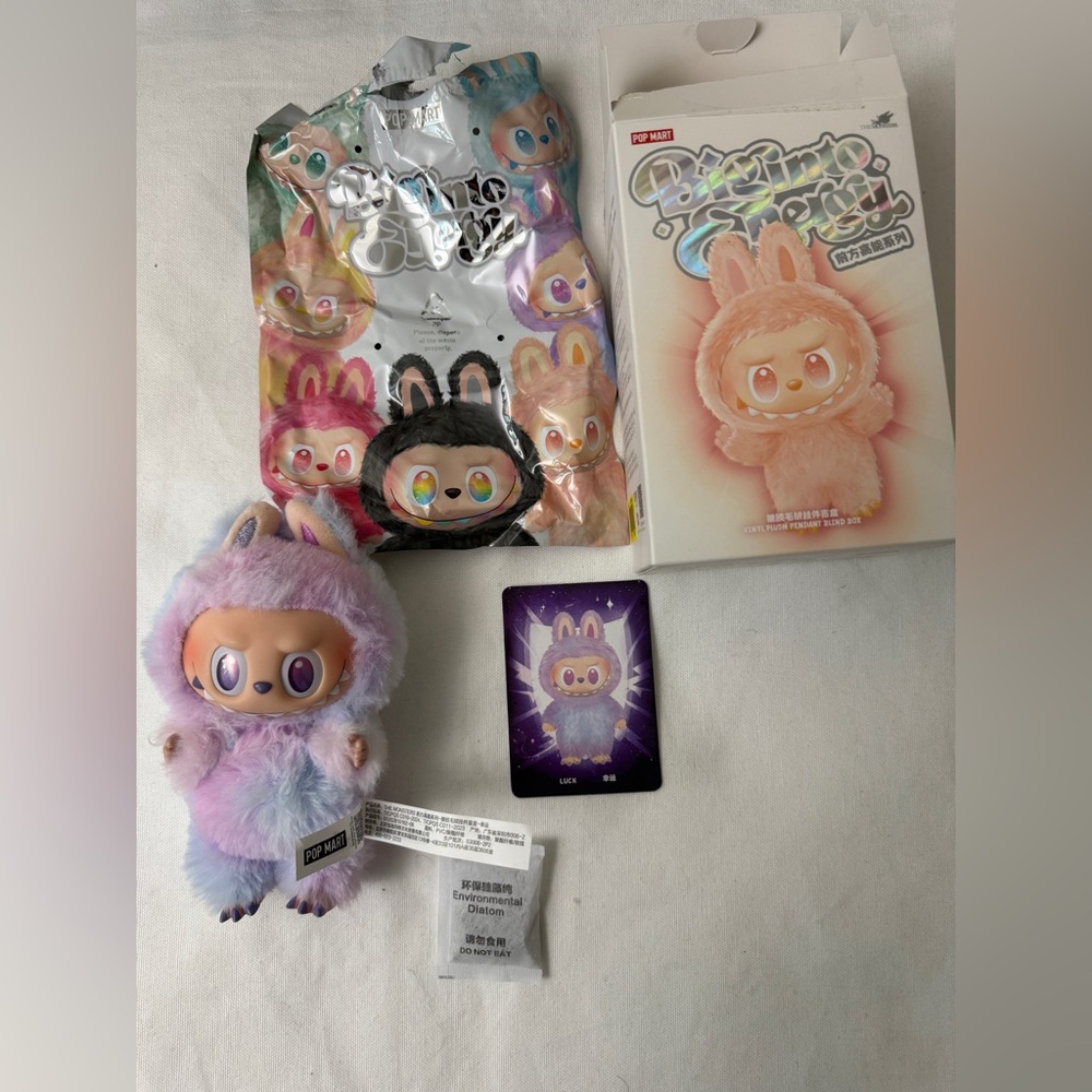 POP MART Authentic Labubu THE MONSTERS Big into Energy Vinyl Plush Luck